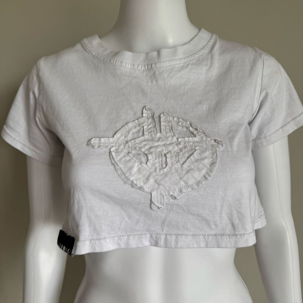 ENHYPEN World Tour Fate Crop T-Shirt Streetwear White Size XS/S Japan - Picture 2 of 7